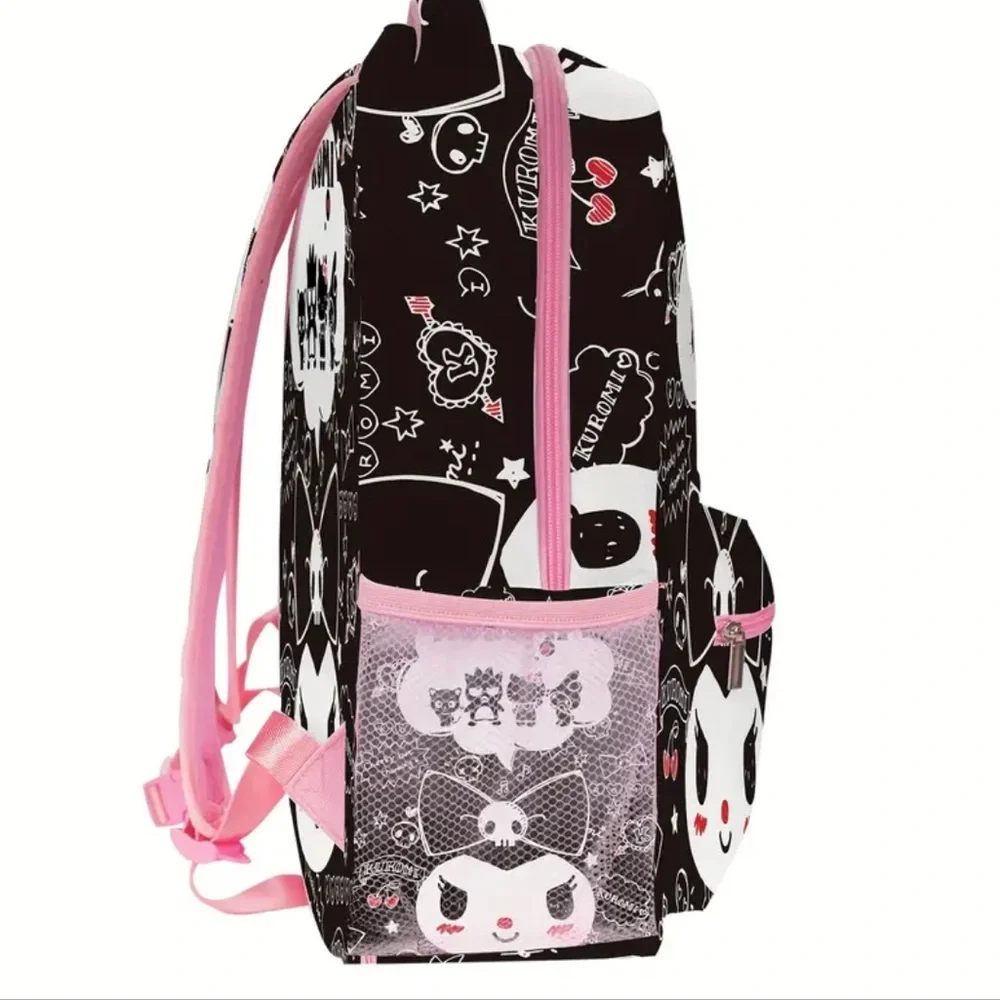 🆕 Hello Kitty Sanrio Heimei Kuromi Authorized Cartoon Backpack - Black Beauty
